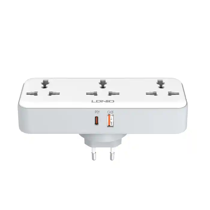 LDNIO SC3317 3 AC Outlets Portable Extension Power Socket